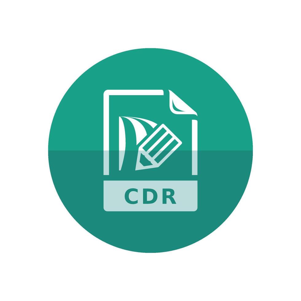 Drawing file format icon in flat color circle style. Illustration painting vector