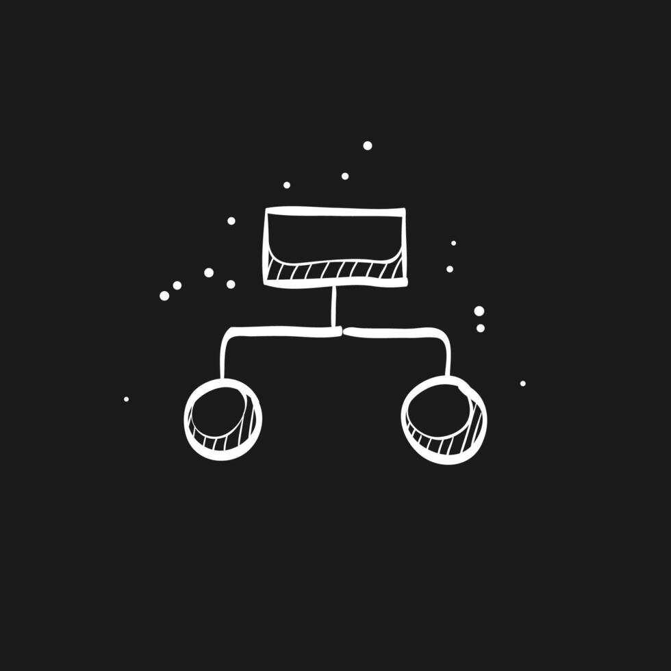 Hierarchy doodle sketch illustration vector