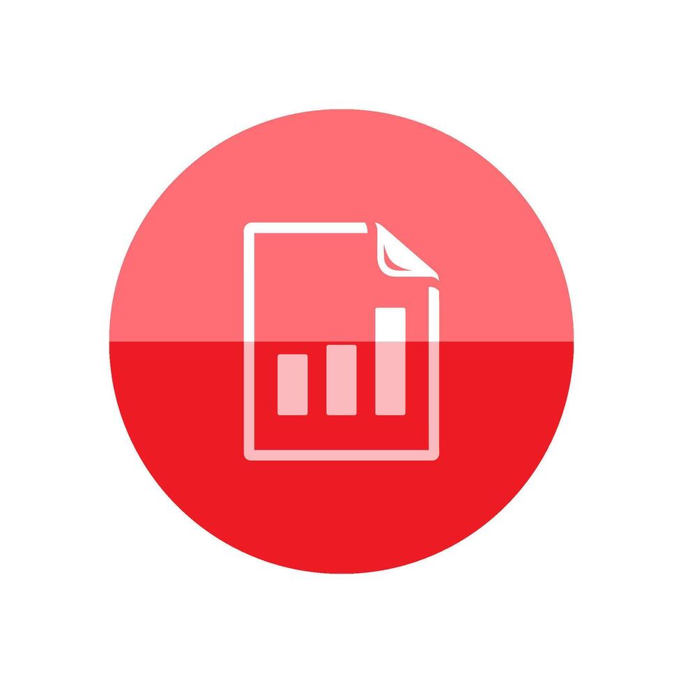 Businessman chart icon in flat color circle style. Business presentation meeting data finance growth vector