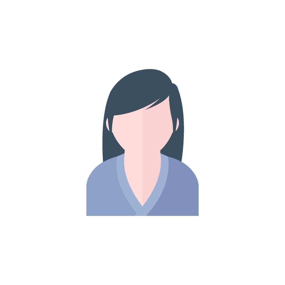 Woman spa client icon in flat color style. vector