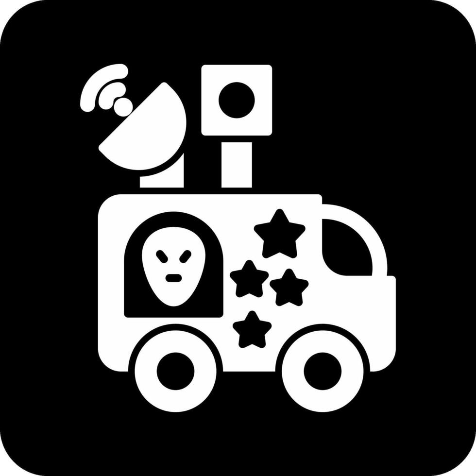 Noticias camioneta vecto icono vector