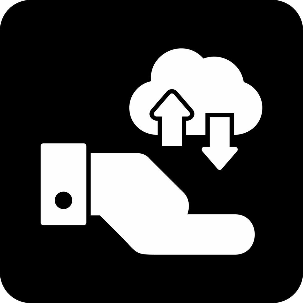 Cloud Data Transfer Vector Icon