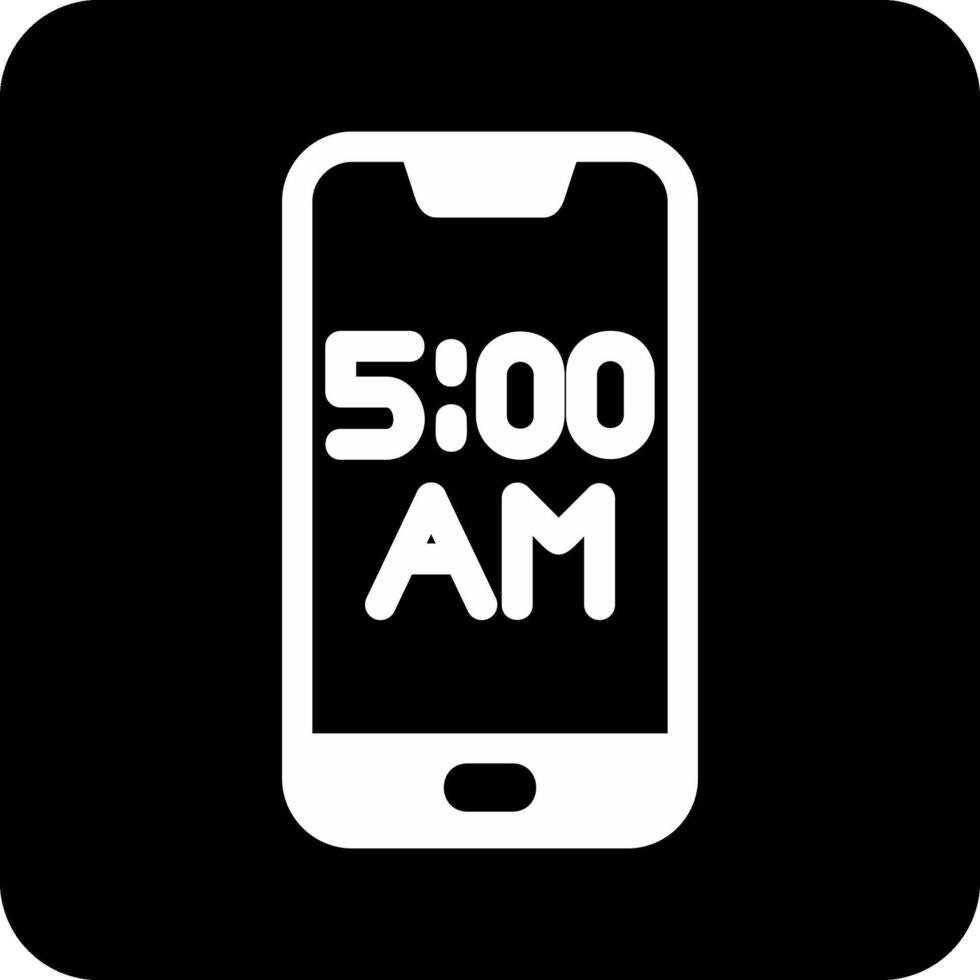Smartphone Alarm Vector Icon