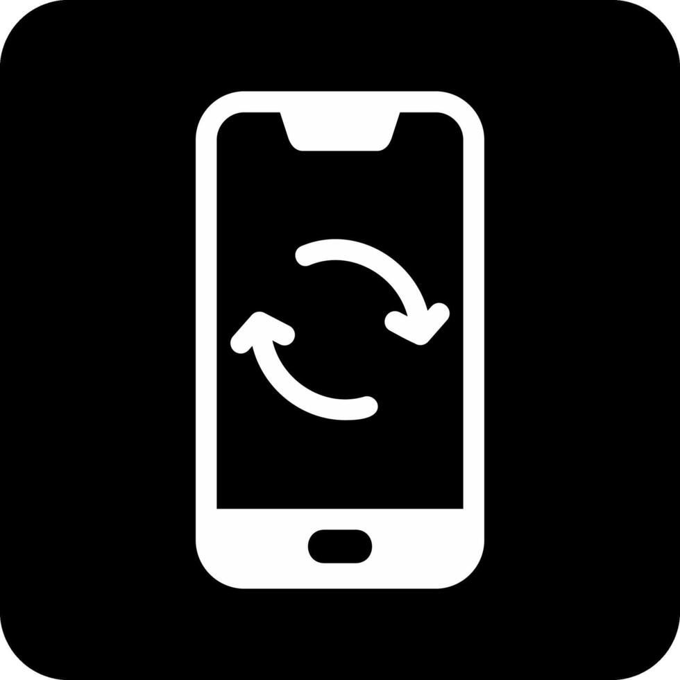 Smartphone Data Sync Vector Icon