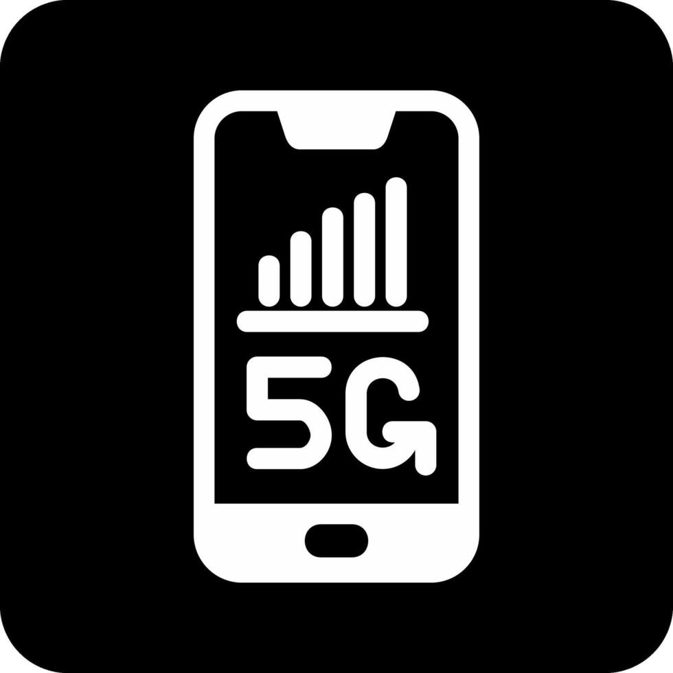 5g teléfono inteligente vecto icono vector