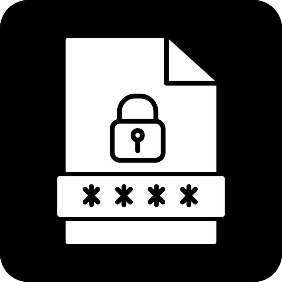 File Password Vector Icon