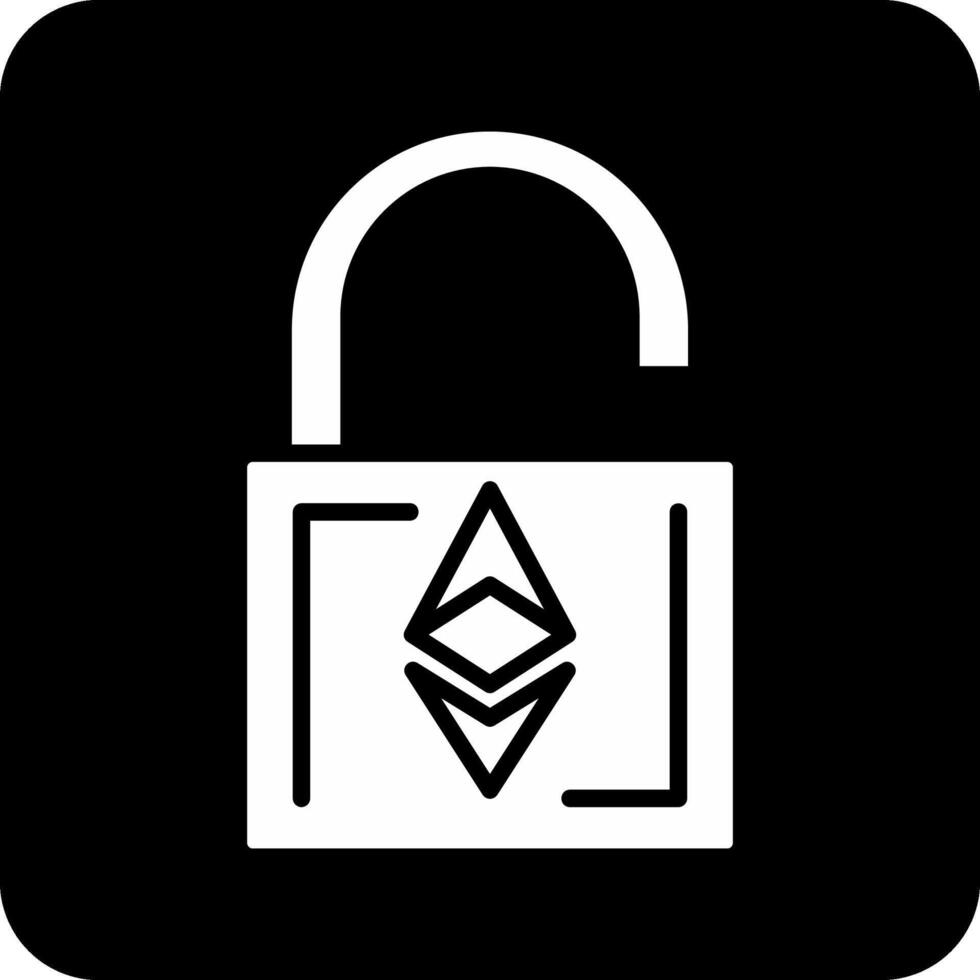 ethereum desbloquear vecto icono vector