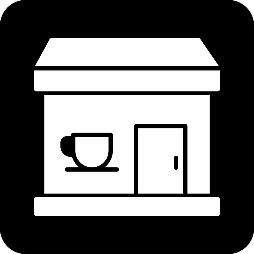 café tienda vecto icono vector