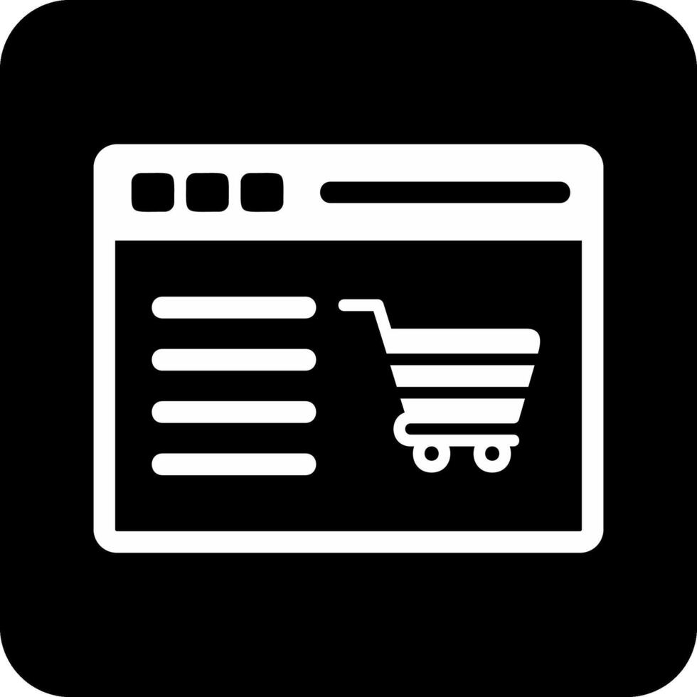 Shopping Website Vector Icon