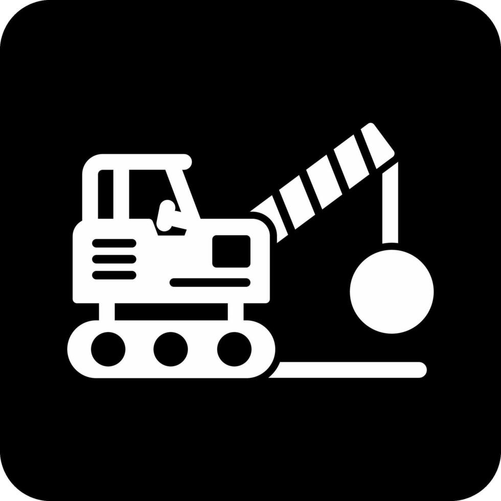 Demolition Truck Vector Icon