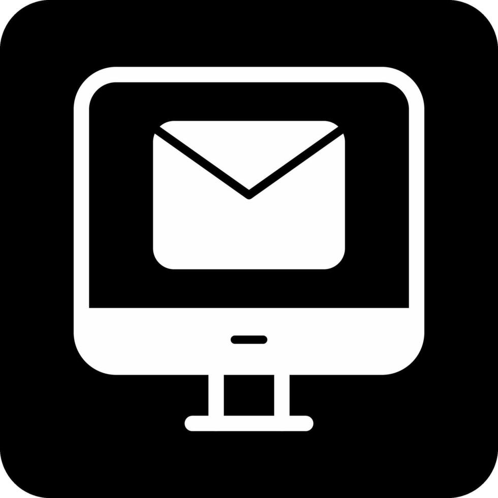 computadora correo electrónico vecto icono vector