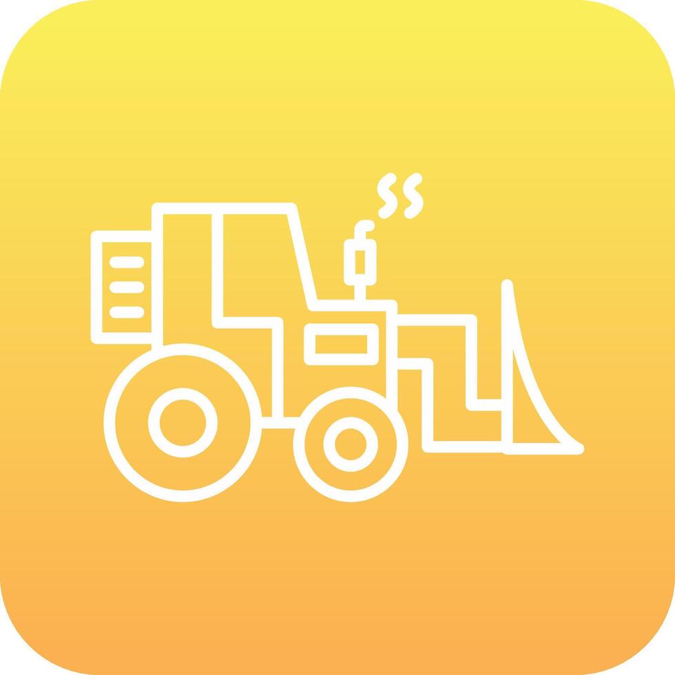 Bulldozer Vector Icon