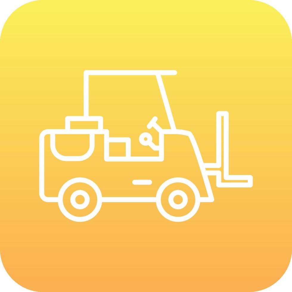 Forklift Vector Icon