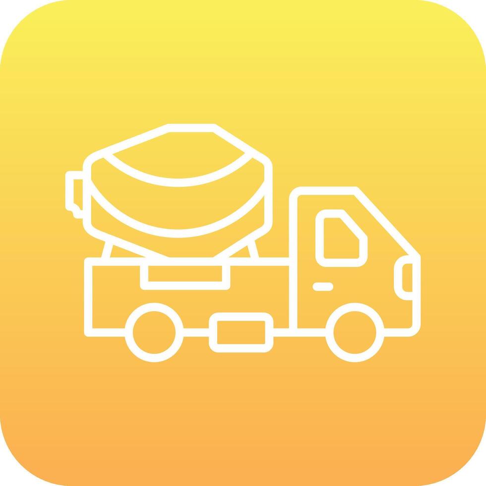 Cement Truck Vector Icon