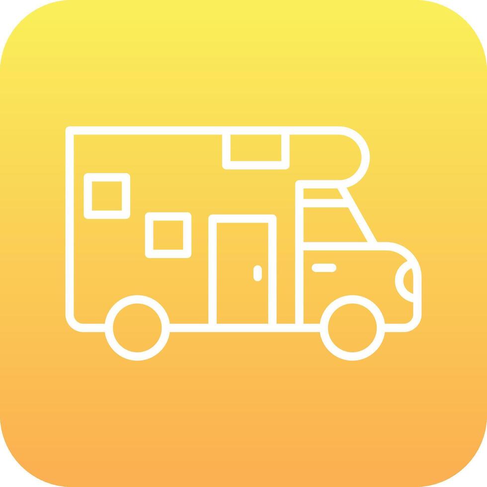 Camper Van Vector Icon