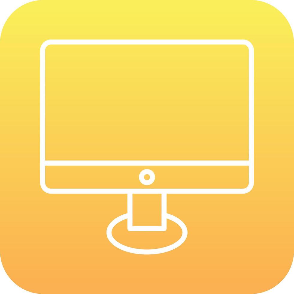 Moniter Screen Vector Icon