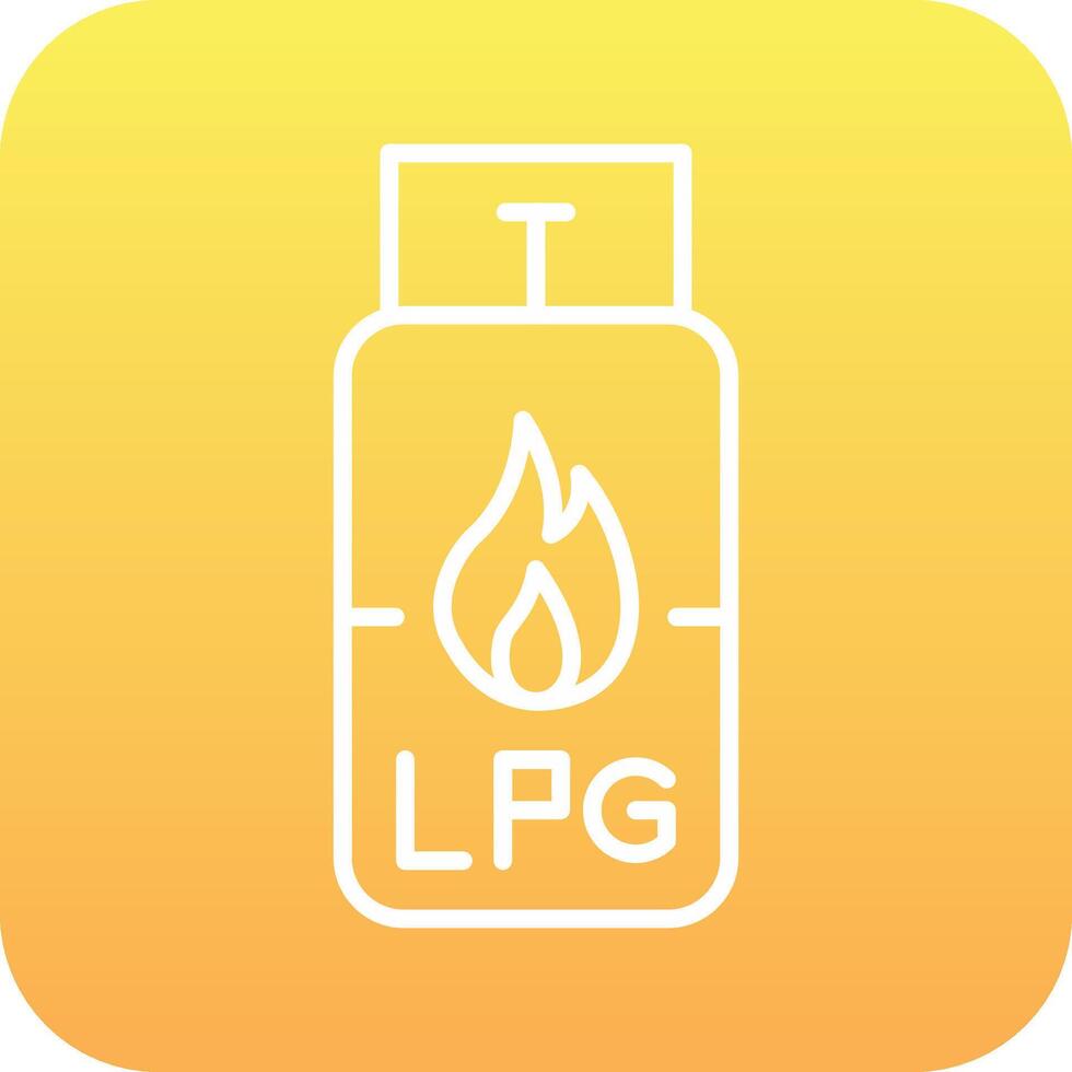 Gas Cylinder Vector Icon