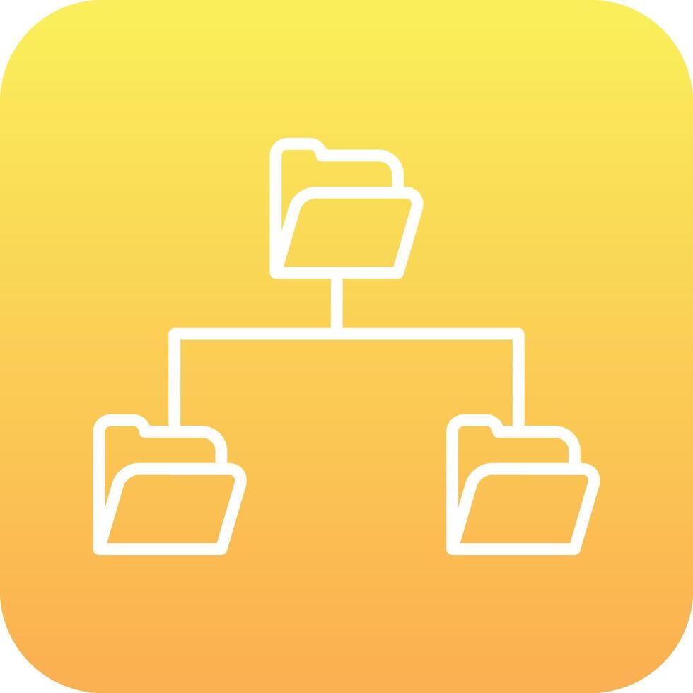 Folder Data Sharing Vector Icon