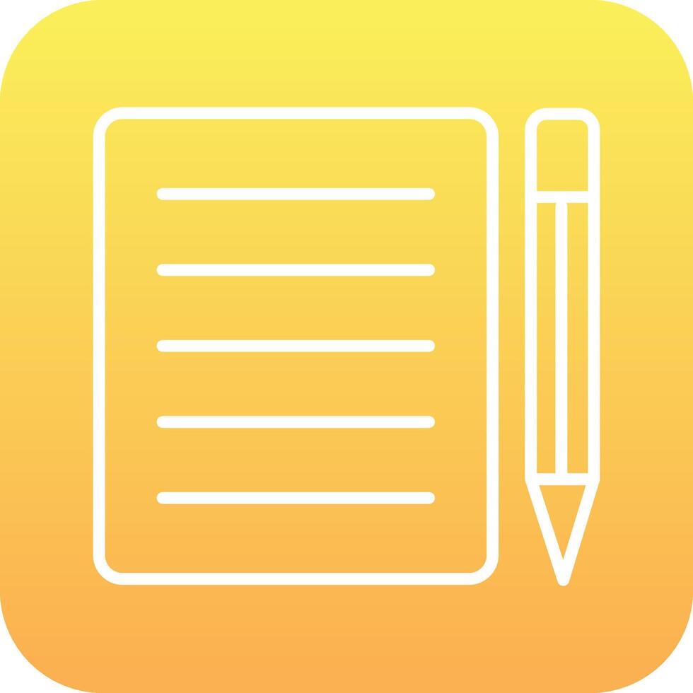 Note Pad Vector Icon