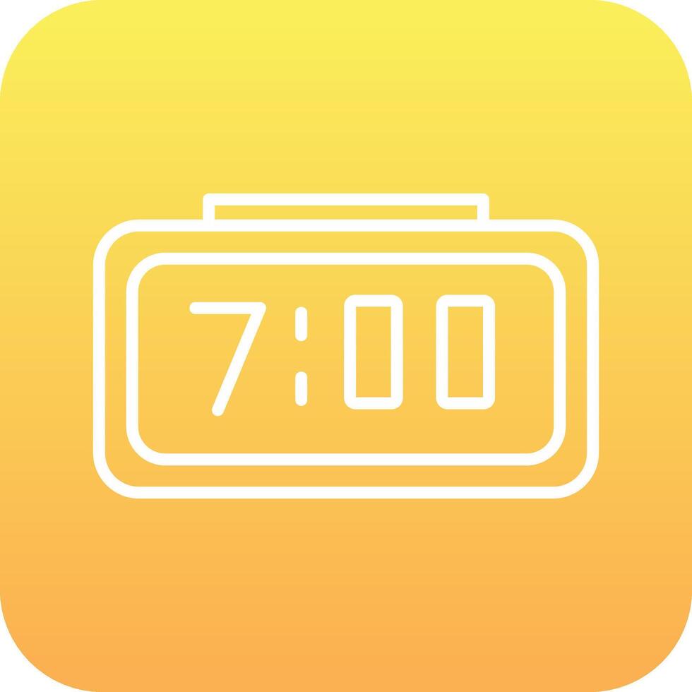 Digital Clock Vector Icon