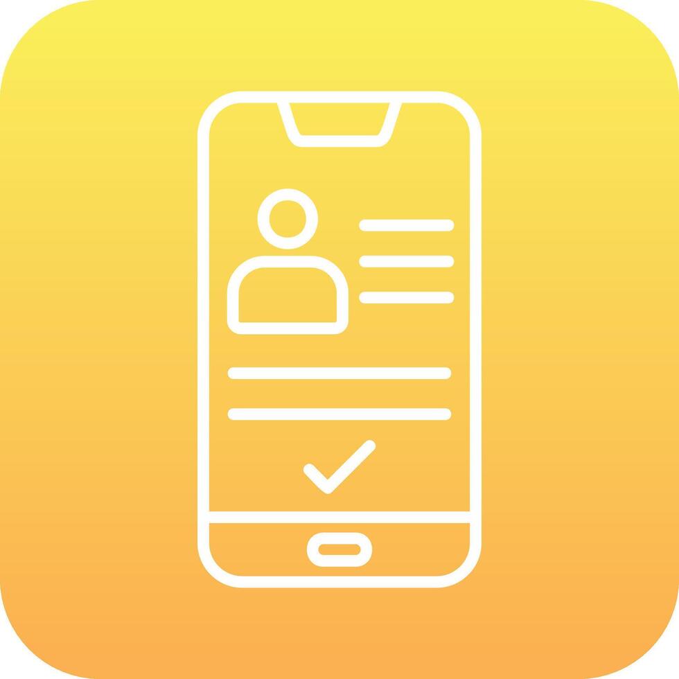 Smartphone Id Vector Icon