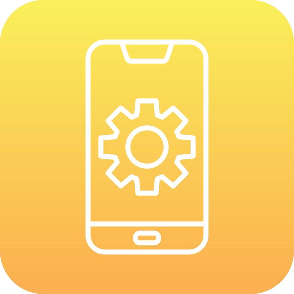Mobile Setting Vector Icon