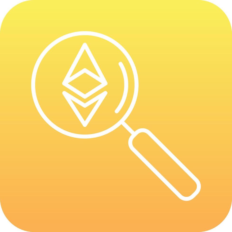 Ethereum Search Vector Icon