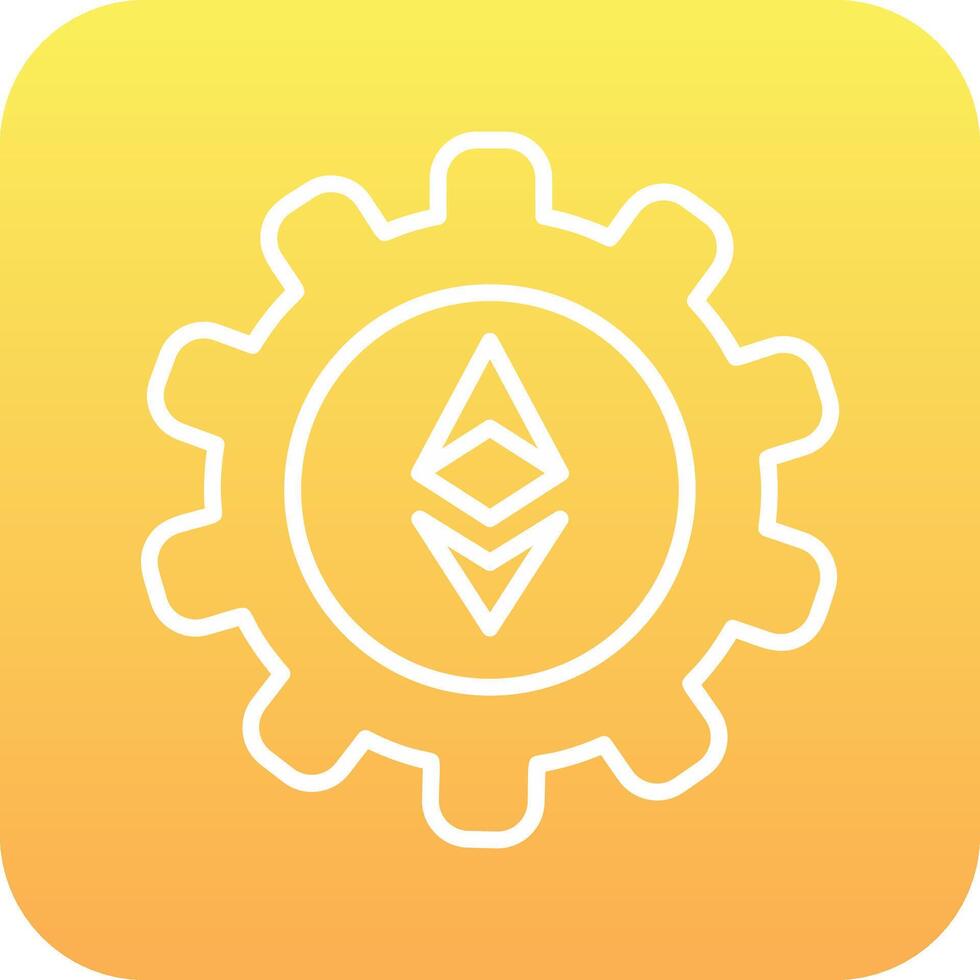 Ethereum Setting Vector Icon