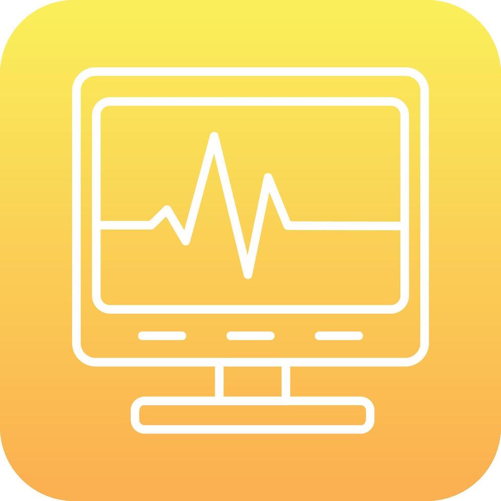 Ecg Reading Vector Icon