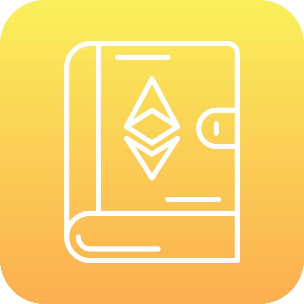 Ethereum Book Vector Icon