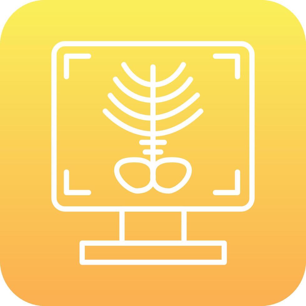 X-ray Bone Vector Icon