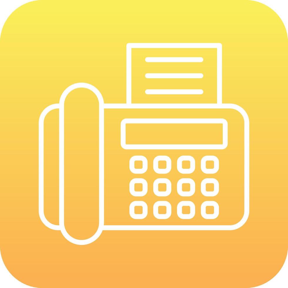 Fax Machine Vector Icon