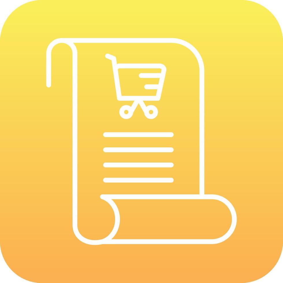 Shopping List Vector Icon