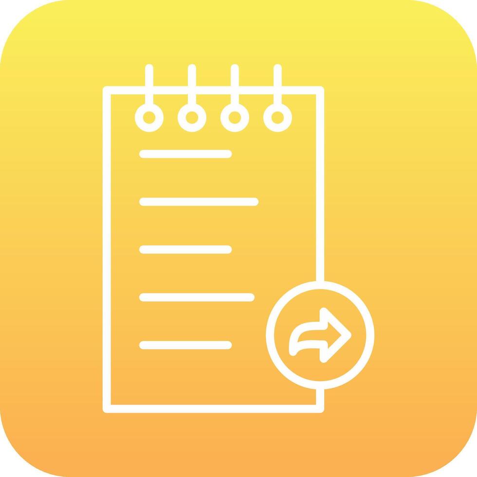 Notes Forward Vector Icon