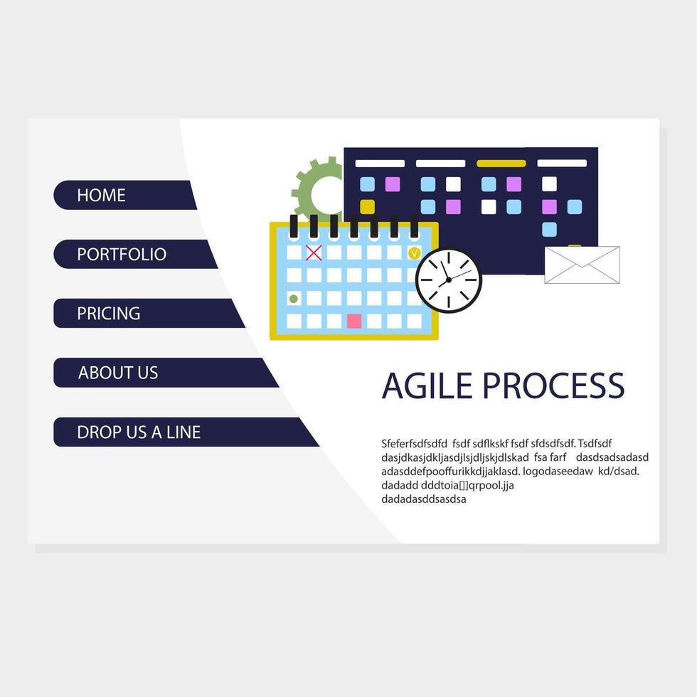 Analysis and plan start up service, consulting firm for organization management and methodology, vector process manage deadline illustration