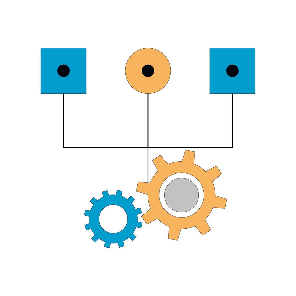 Workflow team and process of business working. Vector illustration. Team work plan, successful managment, proffesional tasks, teamwork strategy, schedule concept, hierarchy element