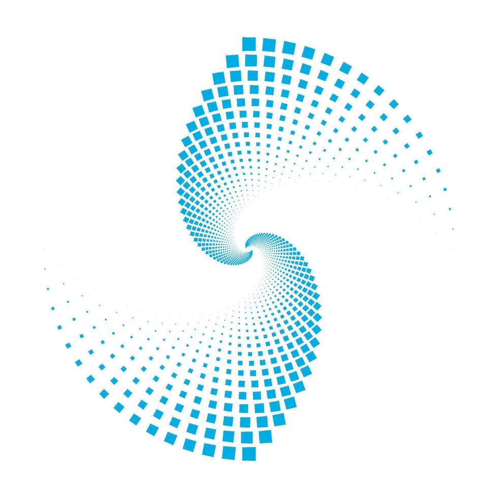 Spiral space swirl, global network whirlpool and vortex. Vector illustration. Wave abstract motion concept, circle blue round, radial wind cycle, didgital vertigo sphere, storm twist texture