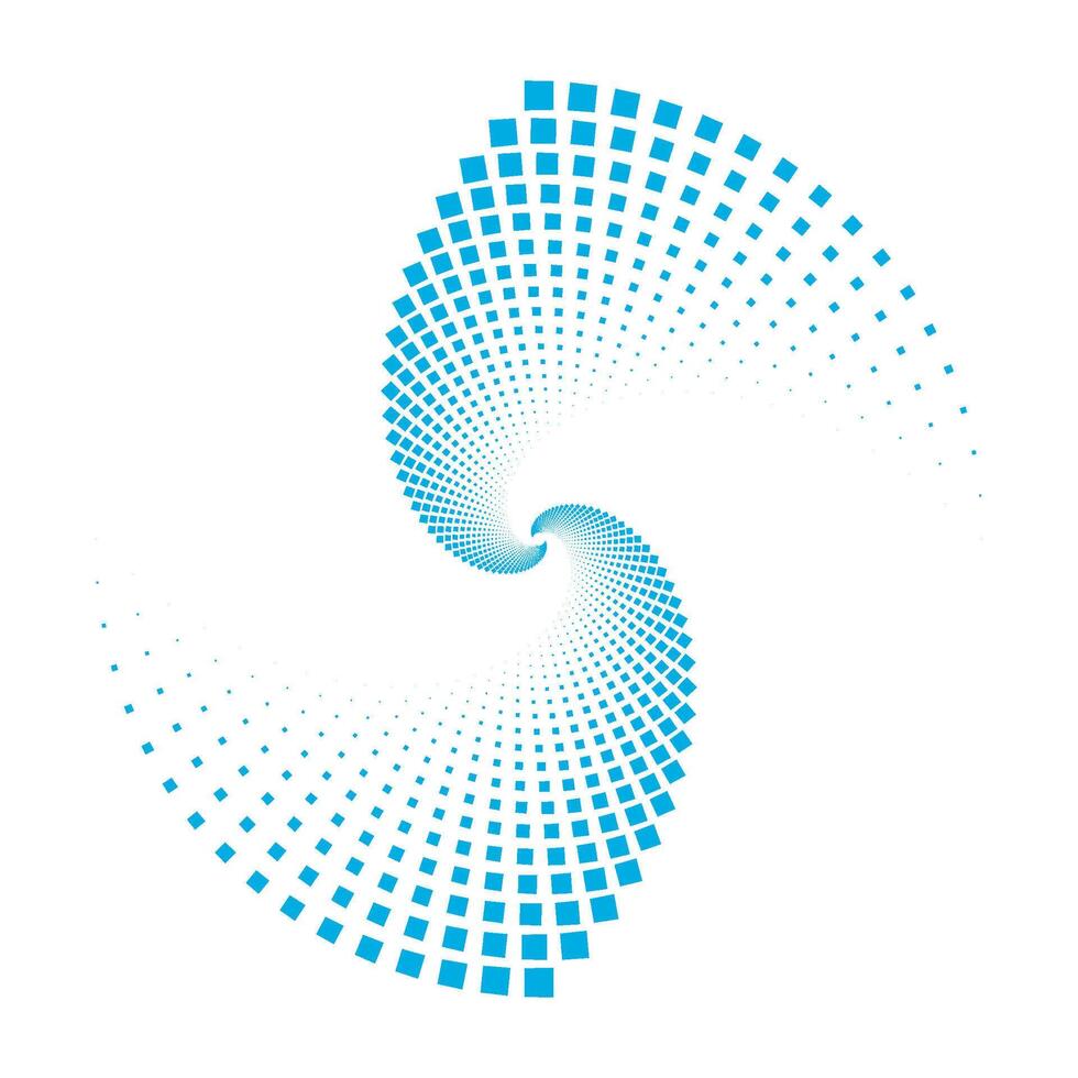 Spiral space swirl, global network whirlpool and vortex. Vector illustration. Wave abstract motion concept, circle blue round, radial wind cycle, didgital vertigo sphere, storm twist texture