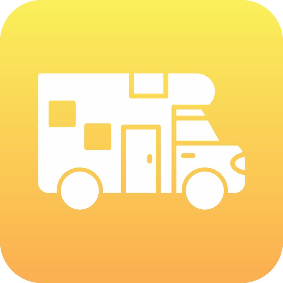 Camper Van Vector Icon