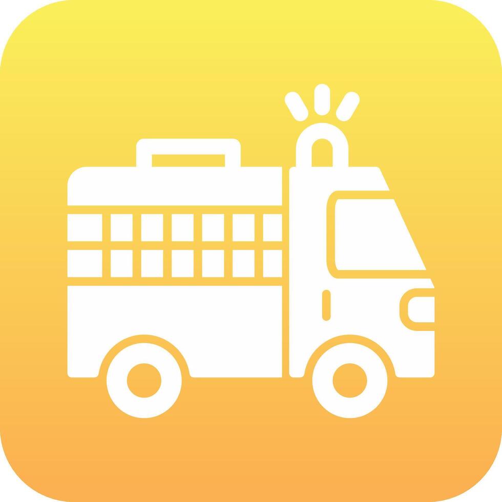 Police Van Vector Icon