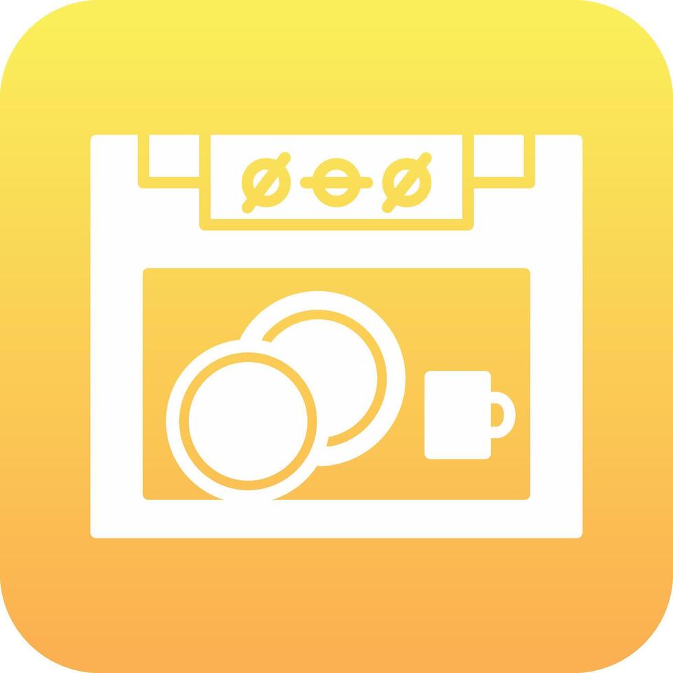 Dish Washer Vector Icon
