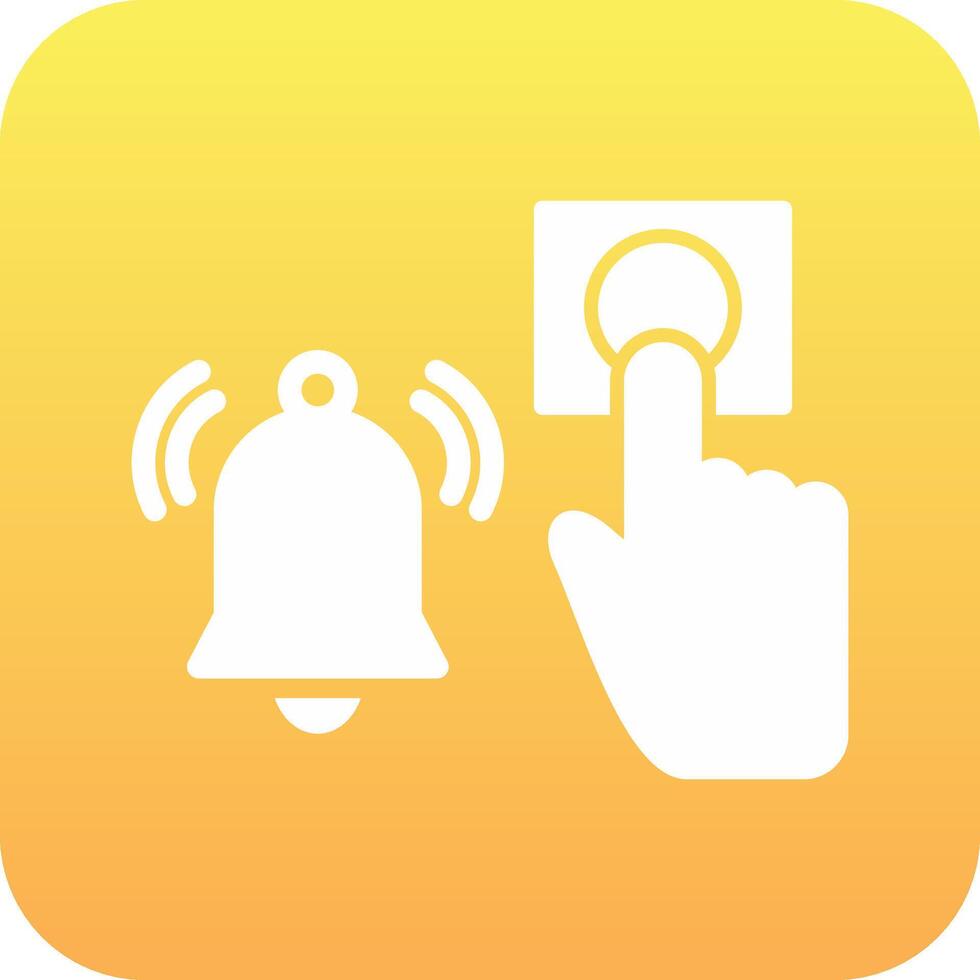 Emergency Alarm Button Vector Icon