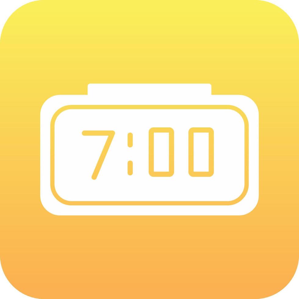 Digital Clock Vector Icon