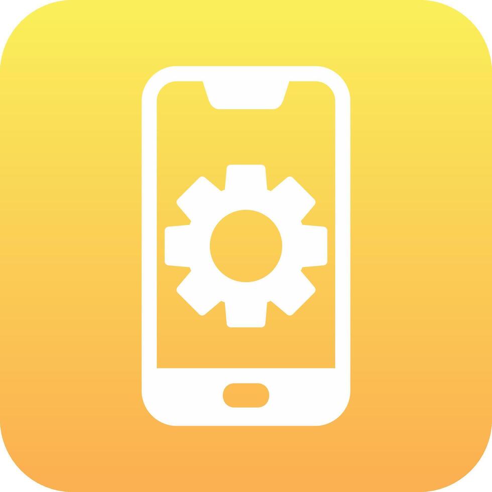 Mobile Setting Vector Icon