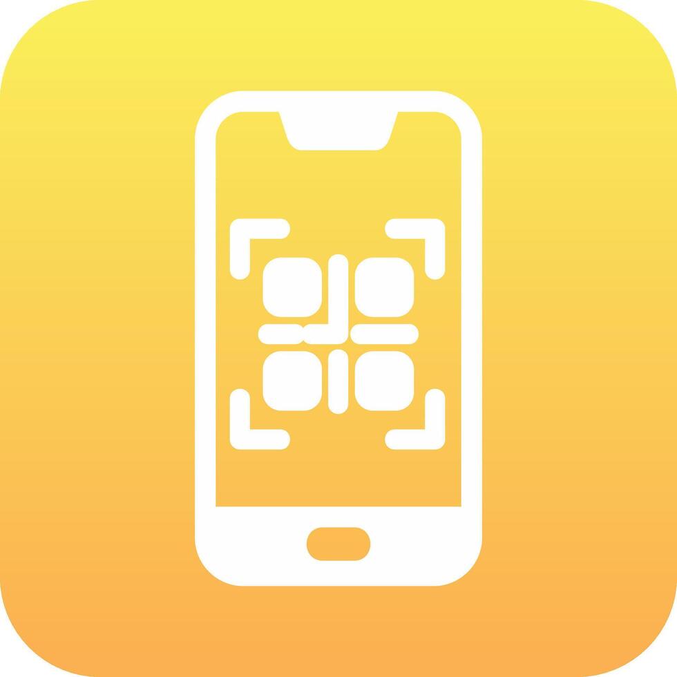 Smartphone QR Code Vector Icon