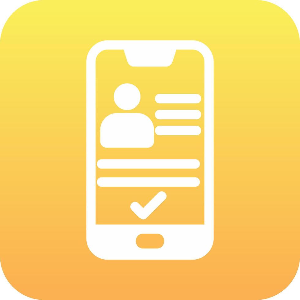 Smartphone Id Vector Icon