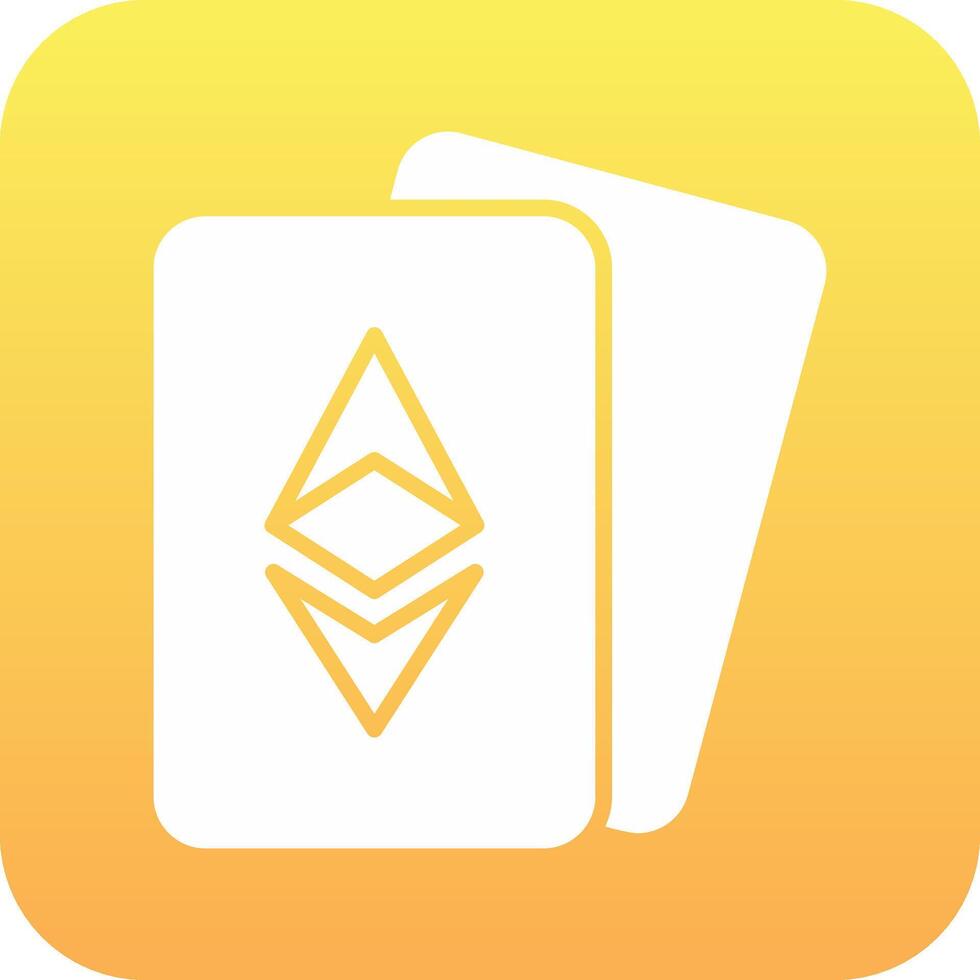 Ethereum Cards Vector Icon