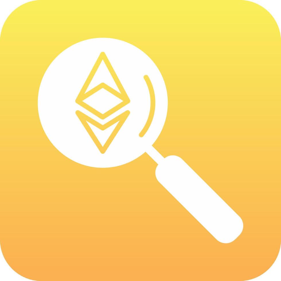 Ethereum Search Vector Icon