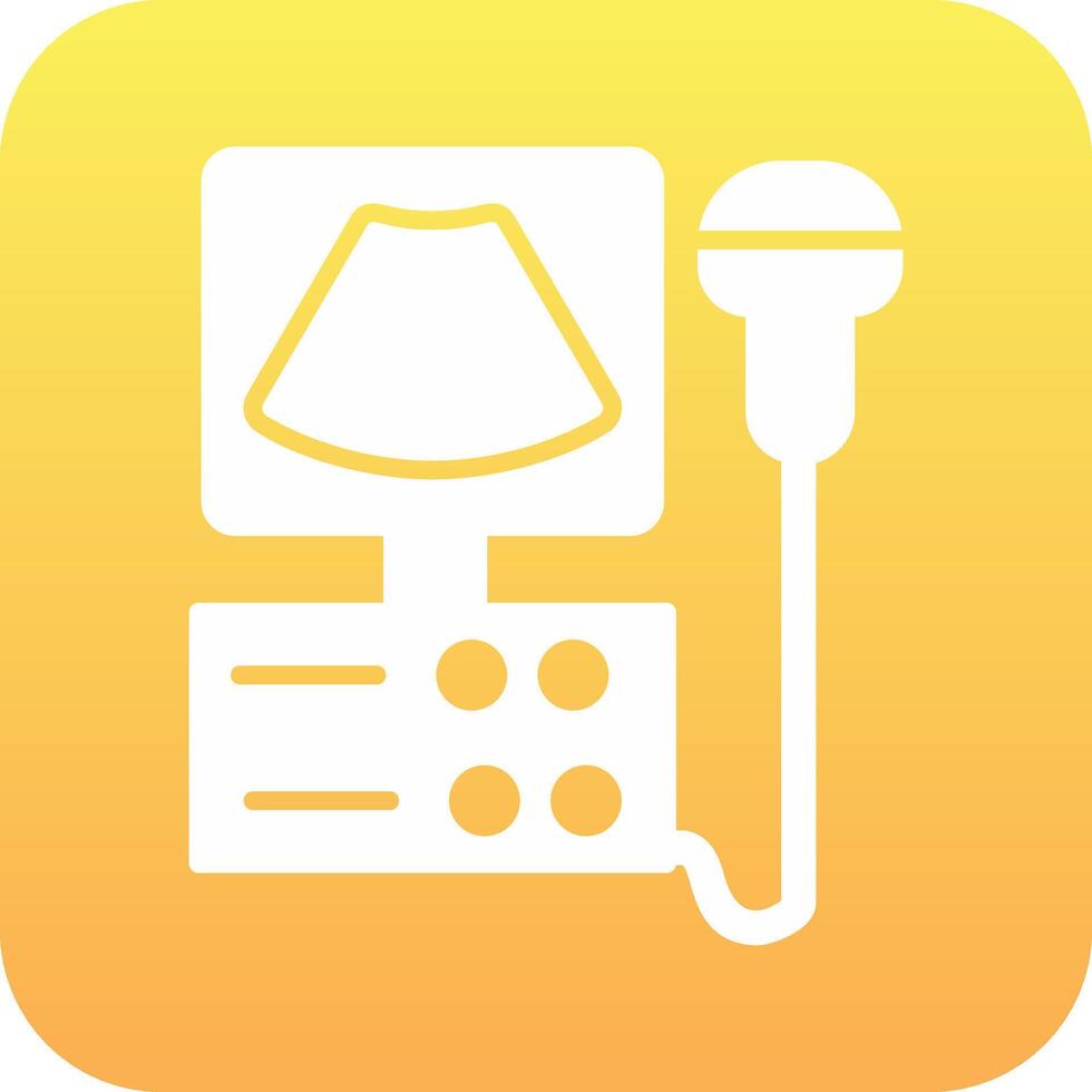 Ultrasound Machine Vector Icon
