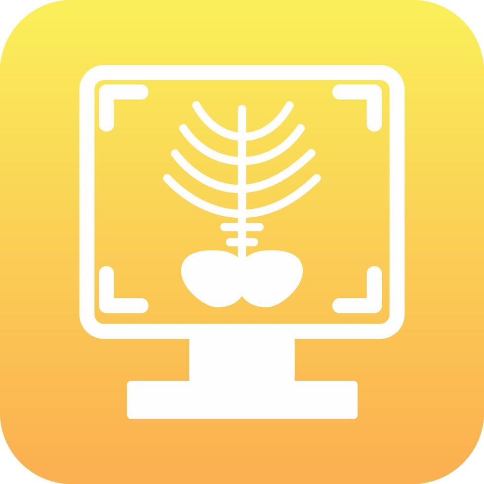 X-ray Bone Vector Icon